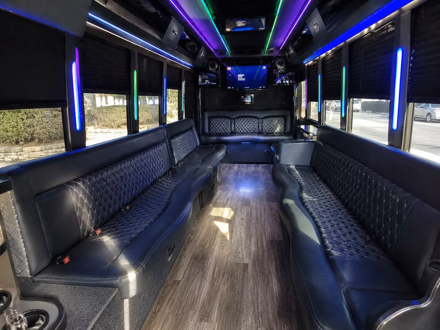 richmond 15 passenger party bus interior