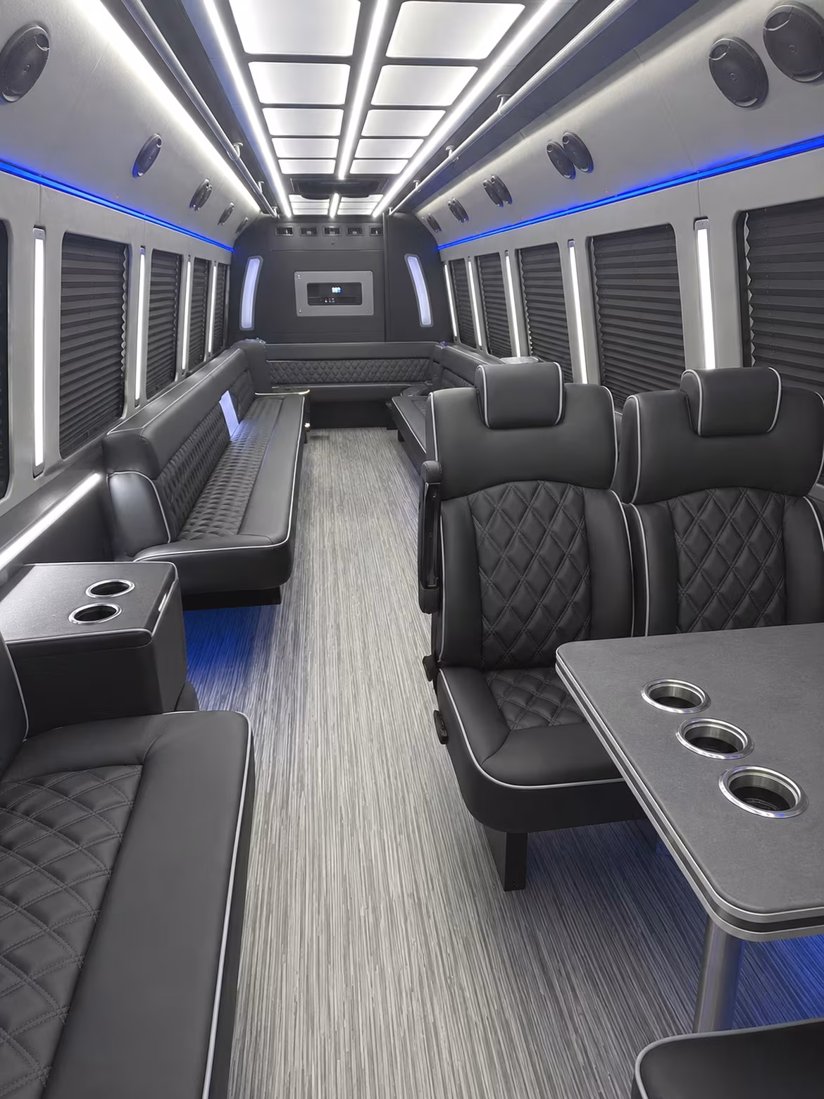 richmond 25 passenger party bus inside