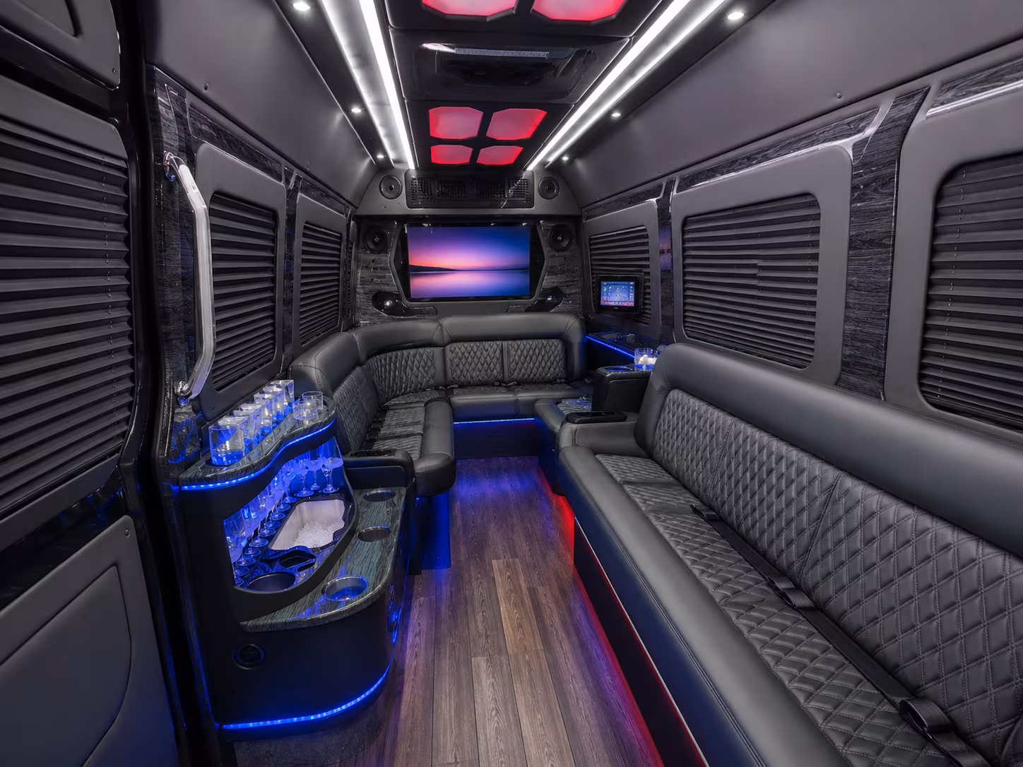 richmond 40 passenger party bus interior